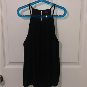 Black high neck tank